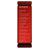 Menu Solutions WDRBB-BD Menu Board Holds 4-1/4" X 14" Insert Double Panel With 2 Views