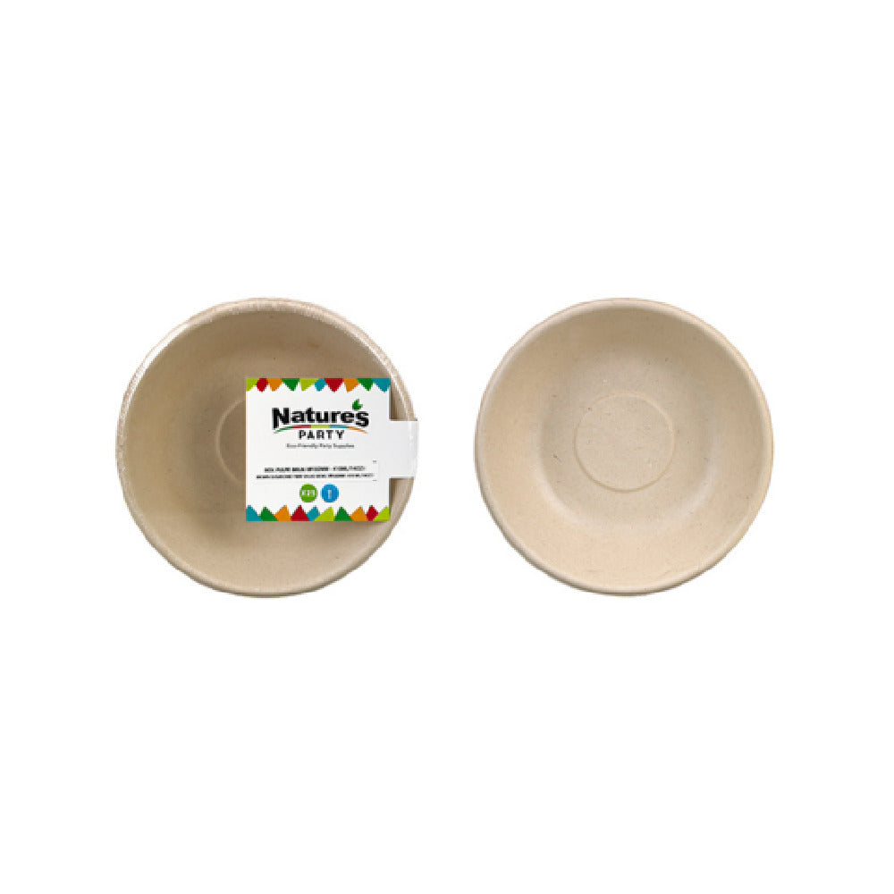 PacknWood 8NPAPUB16BR - Sugarcane Fiber Salad Bowl, 14oz., 6.3"D X 1.42"H