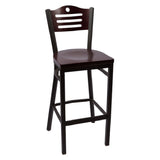 JMC Furniture EAGLE SERIES BARSTOOL WOOD Eagle Series Barstool Indoor Use Wood Back With Three Slots And Circle Cutout