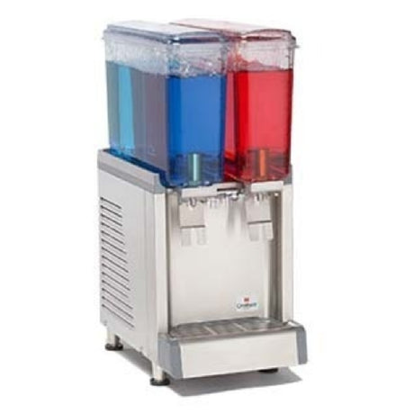 Crathco CS-2E-16 (BPA FREE) GRINDMASTER Beverage Crathco® Simplicity® Bubbler® Mini-Twin Pre-Mix Cold Beverage Dispenser