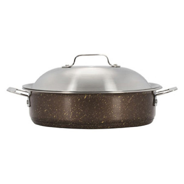 Bon Chef 60001COFFEE HotStone Cucina Saute Pan 4 Qt. 11-3/16" Dia. X 2-7/8" H