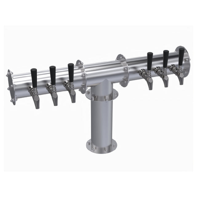 Krowne KPTH-6S Krowne Pipe T-Head Tower Six Faucets Handles And Faucets Not Included