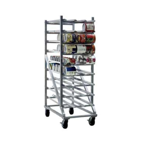 New Age Industrial 1256CK Can Storage Rack Mobile Design With Casters Sloped Glides For Automatic Can Retrieval