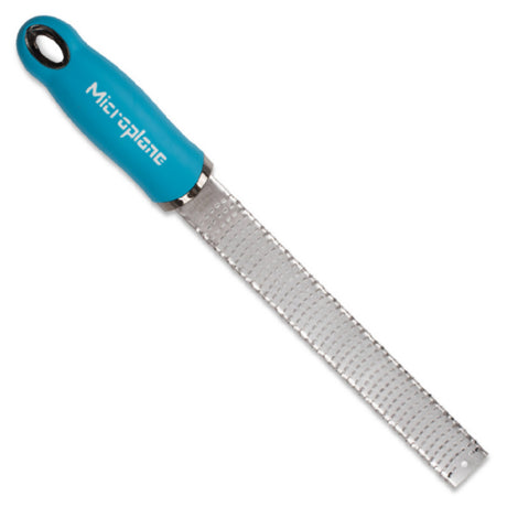 JB Prince UA120 Microplane Premium Series Zester/Grater 12"D X 1.31"W X 1"H Turquoise Handle