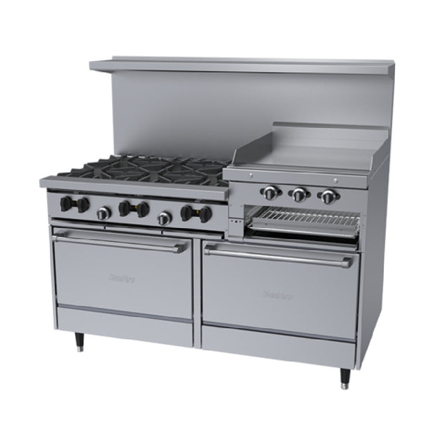 Garland X60-6R24RR_LP Sunfire® Restaurant Range Gas 60"