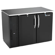 Victory VBBN48HC-F-PT-B - Pass-Thru Back Bar Refrigerator, Food Rated, Two-section