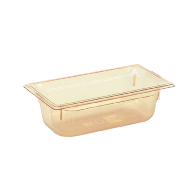 Vollrath 9034410 Super Pan® 1/3 GN Food Pan 4" Deep High-temp Amber Resin