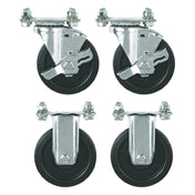 Hubert 89896 - Kratos® 4" Cast Set For Kratos Fryers 2 Fix, 2W/Brk, 29Y-010/11/12