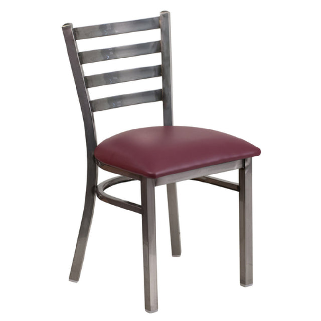 Flash Furniture XU-DG694BLAD-CLR-BURV-GG Hercules Series Restaurant Chair Metal Ladder Back