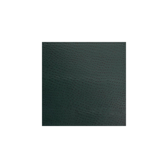 Risch COASTER-CH 4X4 - Chesterfield Ostrich Texture Faux-leather Coaster (specify Color)
