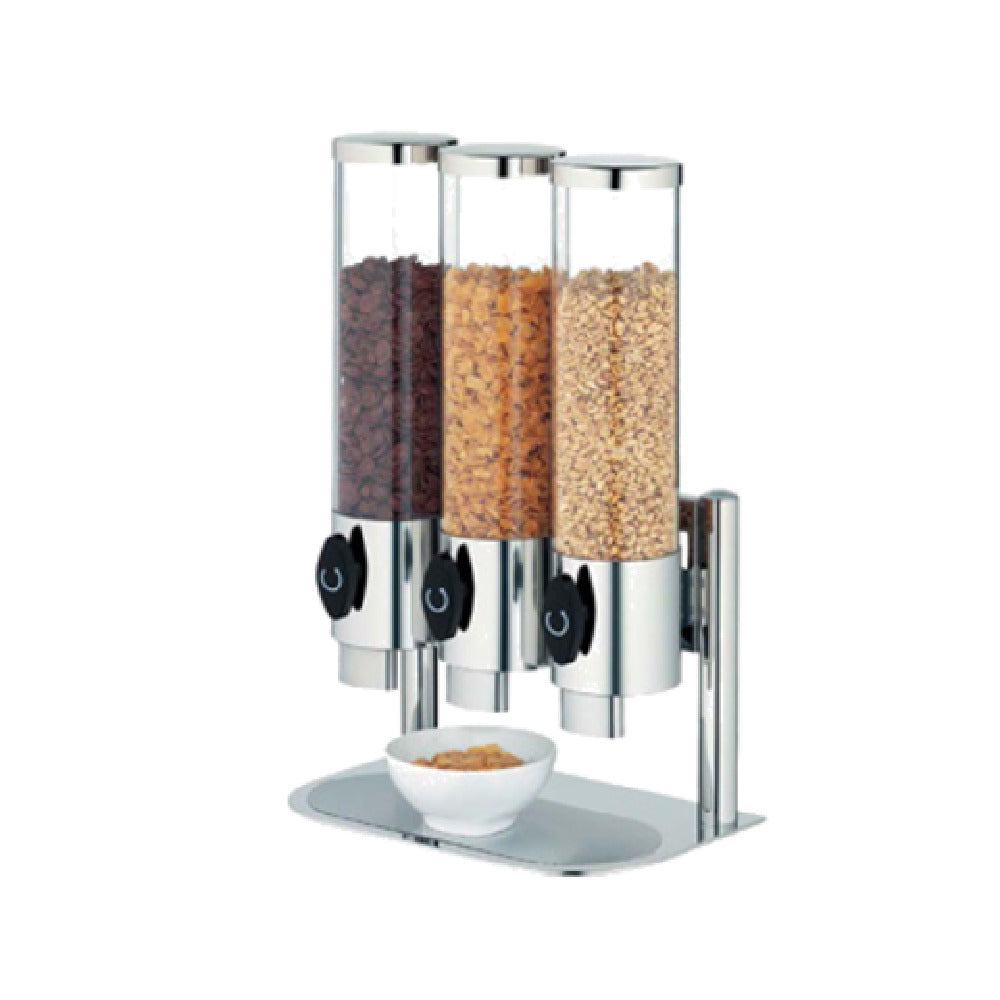 Bauscher Hepp 57.0123.6040 - Cereal Dispenser, Triple Dispensers, 369-3/5 Oz. (123.2 Oz. Each Dispenser)