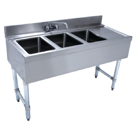 Advance Tabco CRB-43L Underbar Basics™ Sink Unit 3-compartment 48"W X 21"D X 33"H Overall