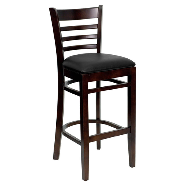 Flash Furniture XU-DGW0005BARLAD-WAL-BLKV-GG Hercules Series Restaurant Bar Stool