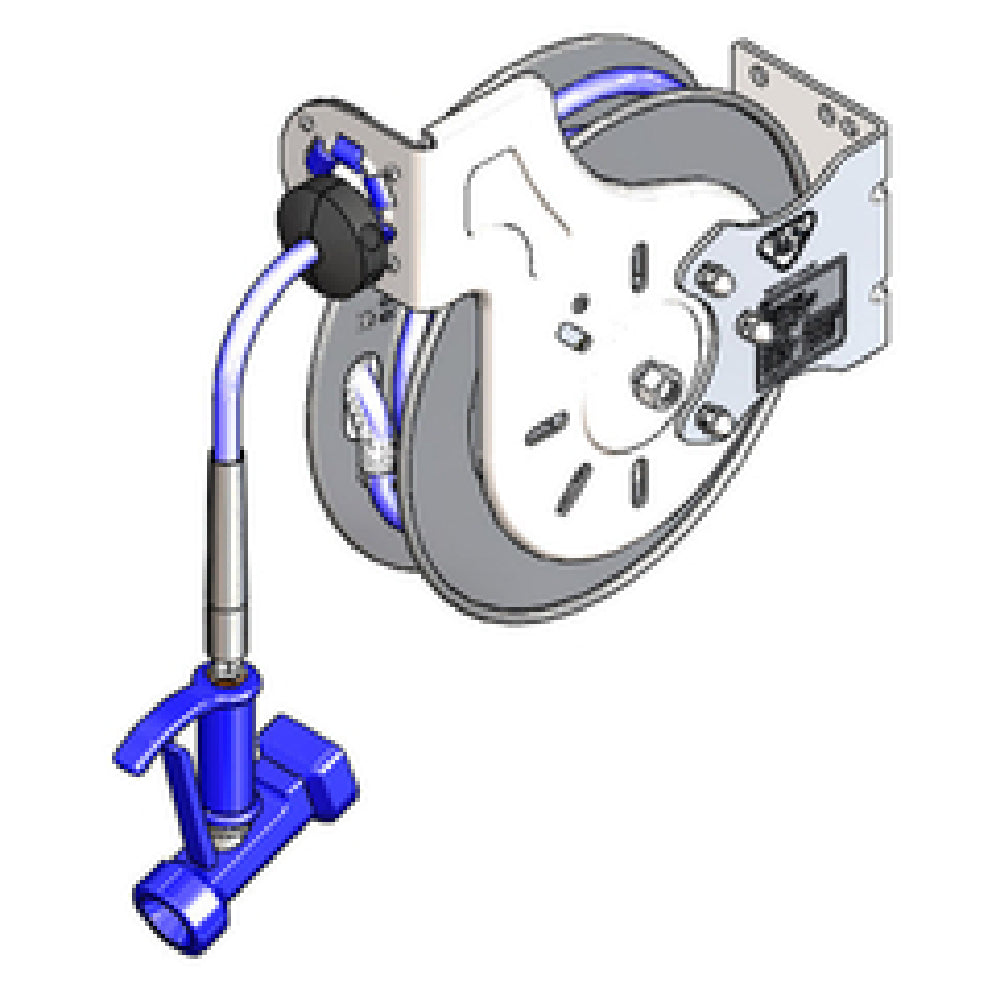 T&S Brass B-7232-05 Hose Reel System Open 3/8" X 35' Hose With Stainless Steel Front Trigger Spray Valve (with A 5/16" Orifice)