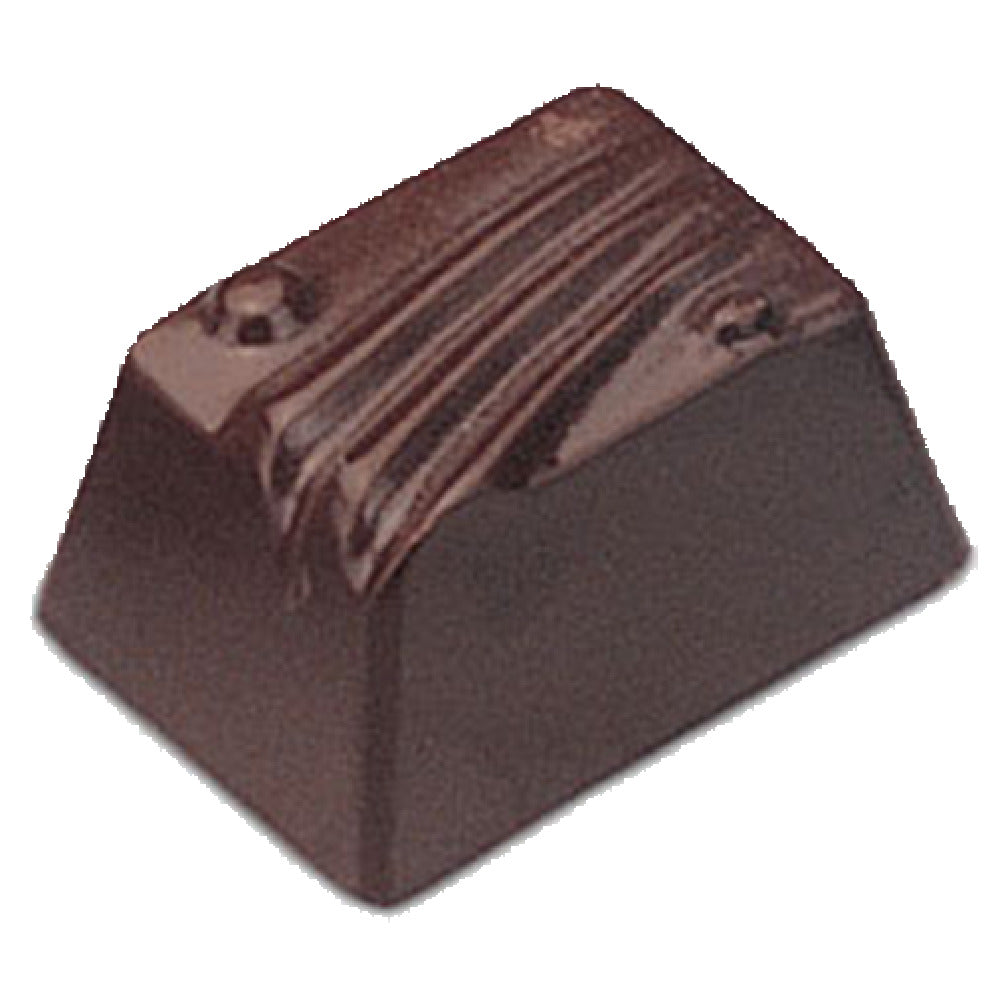 JB Prince K501 Chocolate Mold (28) Dot Bar 1-3/8"L X 1"W X 11/16"H (35mm X 25mm X 18mm)