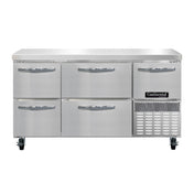 Continental Refrigerator RA60SN-D Refrigerated Base Shallow Depth Worktop Unit