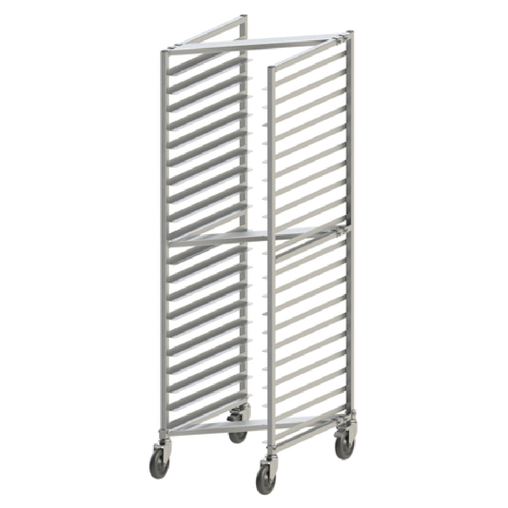 Winco ALZK-20BK Nesting Sheet Pan Rack 22"L X 27-1/2"W X 70"H (20) Full-size 18" X 26" Sheet Pans Capacity