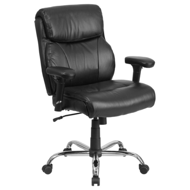 Flash Furniture GO-2031-LEA-GG Hercules Series Big & Tall Swivel Task Chair 39-1/2" To 44" Adjustable Height