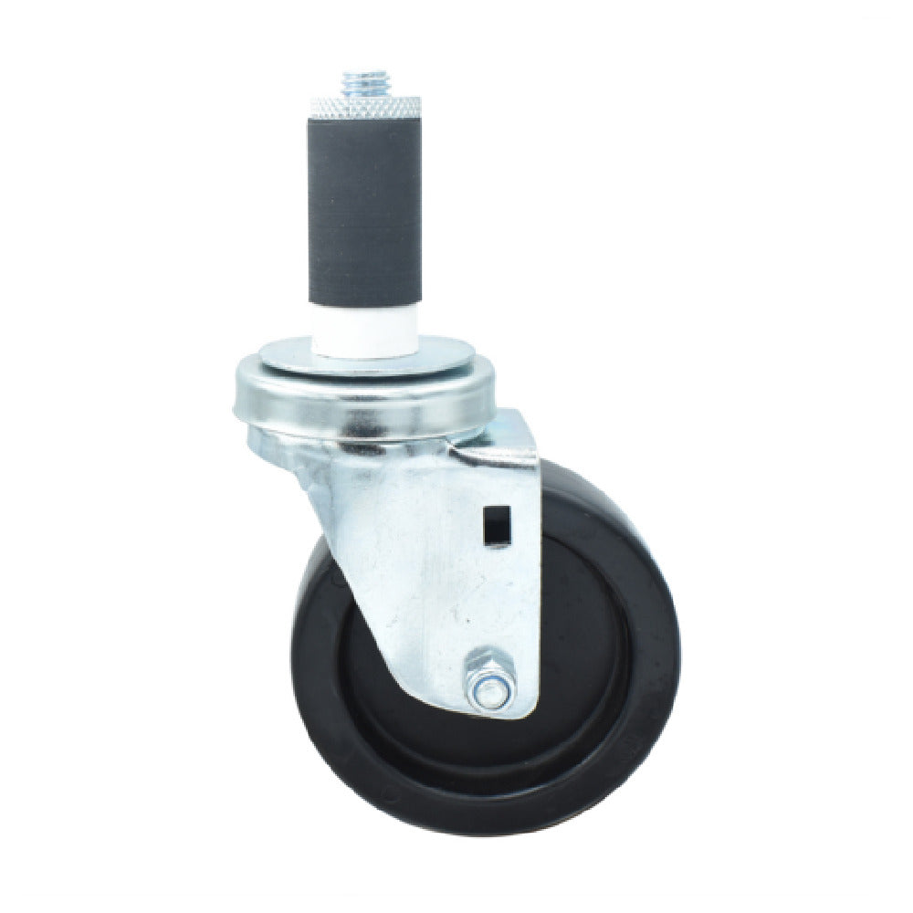 BK Resources 4SBR-2RA-LDP - Swivel Caster, 1-1/4" Expanding Stem, 4" Polyolefin Wheel