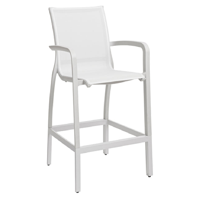 Grosfillex US469096 Sunset Barstool With Arms Designed For Outdoor Use