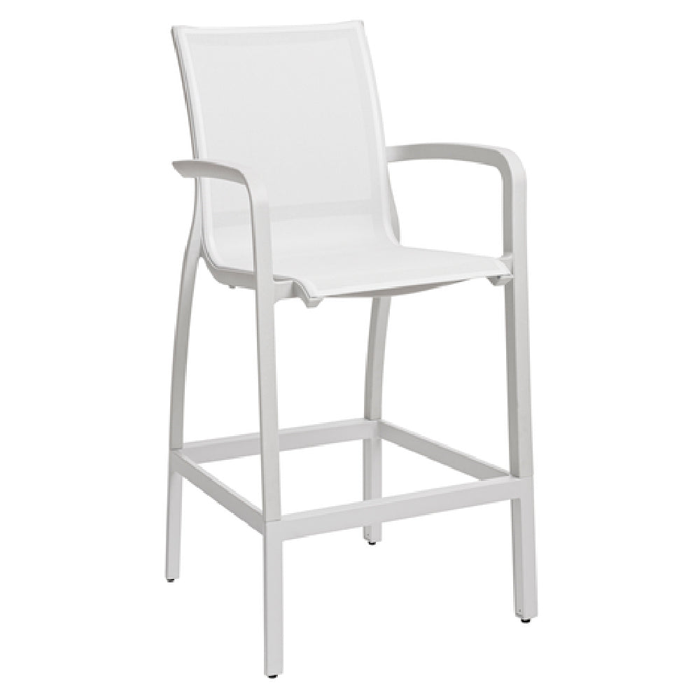 Grosfillex UT469096 Sunset Barstool With Arms Designed For Outdoor Use