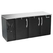 Victory VBBN72HC-PT-B - Pass-Thru Back Bar Refrigerator, Three-section, 72"W X 29-9/16"D X 34"H