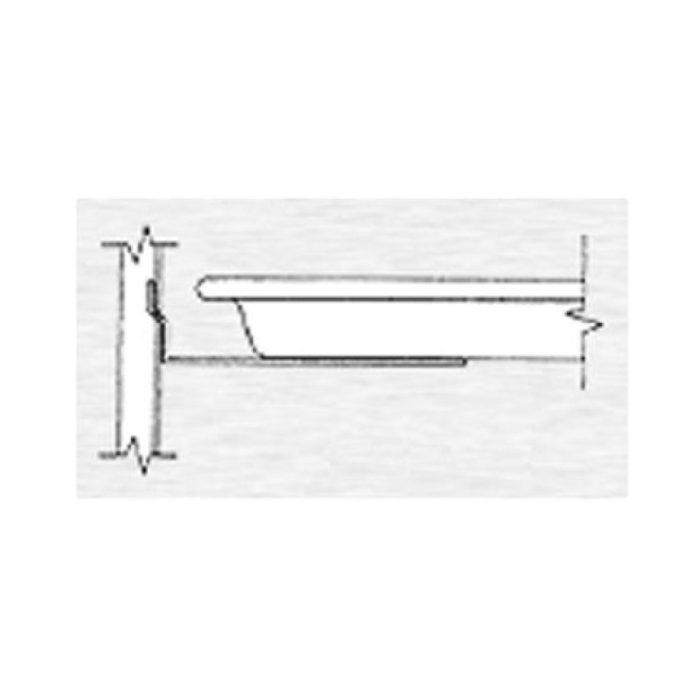 Continental Refrigerator 50-P008A-E Universal Pan Slide Assembly Full Section Universal Slides For 18 X 26 Or (2) 12 X 20 Pans On 5" Centers