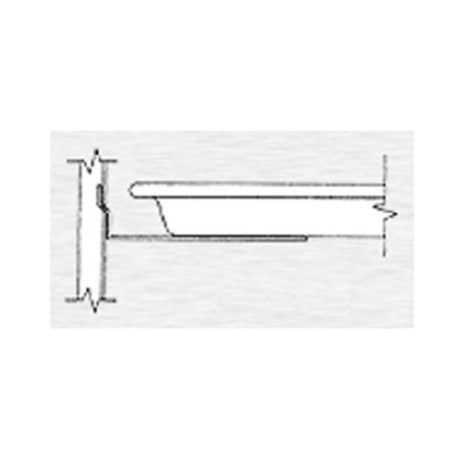 Continental Refrigerator 50-P008A-E Universal Pan Slide Assembly Full Section Universal Slides For 18 X 26 Or (2) 12 X 20 Pans On 5" Centers