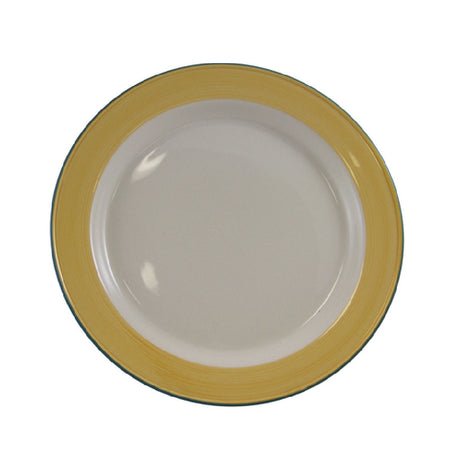 Steelite 15300211 Slimline Plate 9" Dia. Round