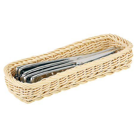 Paderno 42584-02 Flatware/Bread Basket 4"W X 10-5/8"L X 1-7/8"H