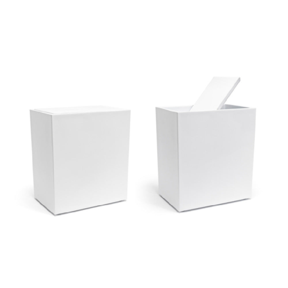 FOH RWA037WHT20 Waste Can 7 Qt. 6"W X 9"D X 10.25"H