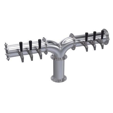 Krowne KPY-6A Krowne Pipe Y-Tower Six Faucets Handles And Faucets Not Included