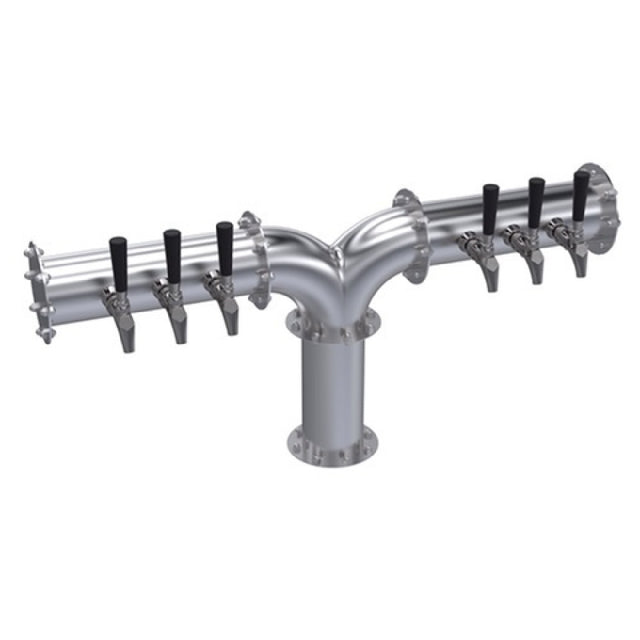 Krowne KPY-6A Krowne Pipe Y-Tower Six Faucets Handles And Faucets Not Included