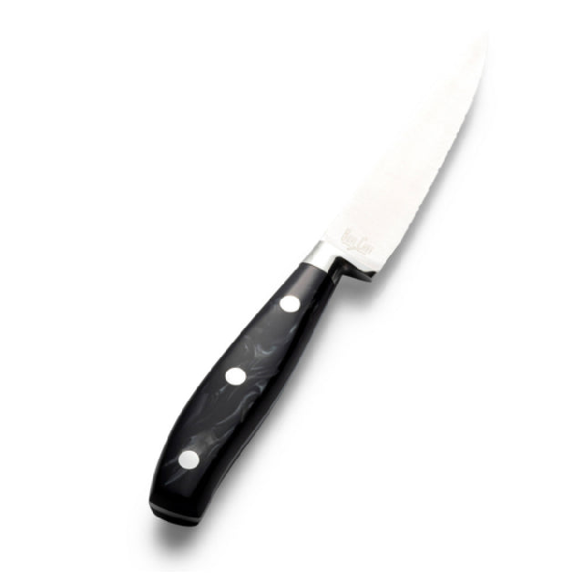 Bon Chef S950-BLK Steak Knife 9.75"L 5" Micro-Serrated Pointed Tip Blade