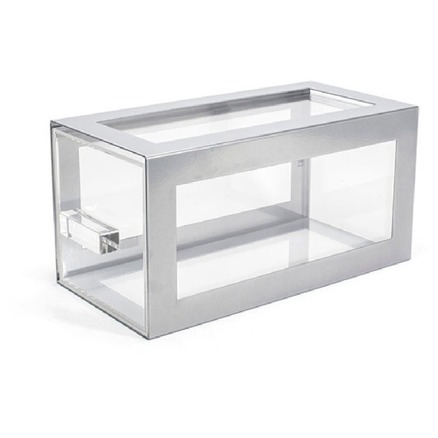 FOH BHO123BCI20_ Metal Housing/Drawer Set Silver Includes One BRI014BCI28 13" Metal Risers Set Of 2 Silver