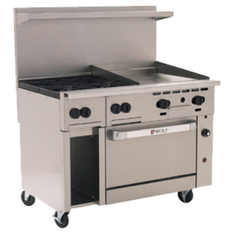 Wolf C48S-4B24G_LP Challenger XL™ Restaurant Range Gas 48"