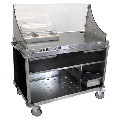 Cadco CBC-DC-L6 Mobile Demo/ Sampling Cart Large Full Size Buffet Server