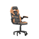 Flash Furniture CH-00095-OR-RLB-GG X10 Gaming Chair 250 Lb. Weight Capacity LeatherSoft Upholstery With Mesh Inserts