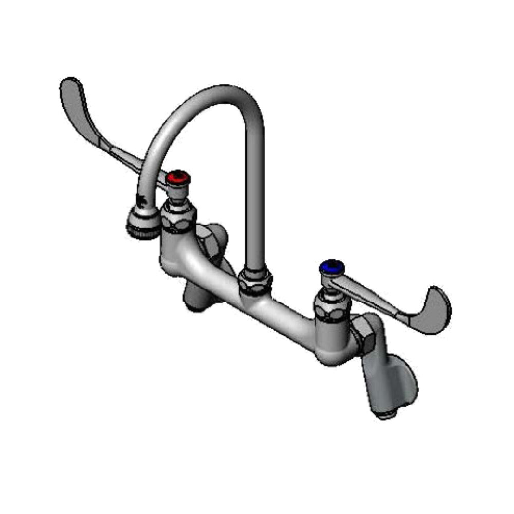 T&S Brass B-0355 Surgical Sink Mixing Faucet Wall Mount 8" Adjustable Centers