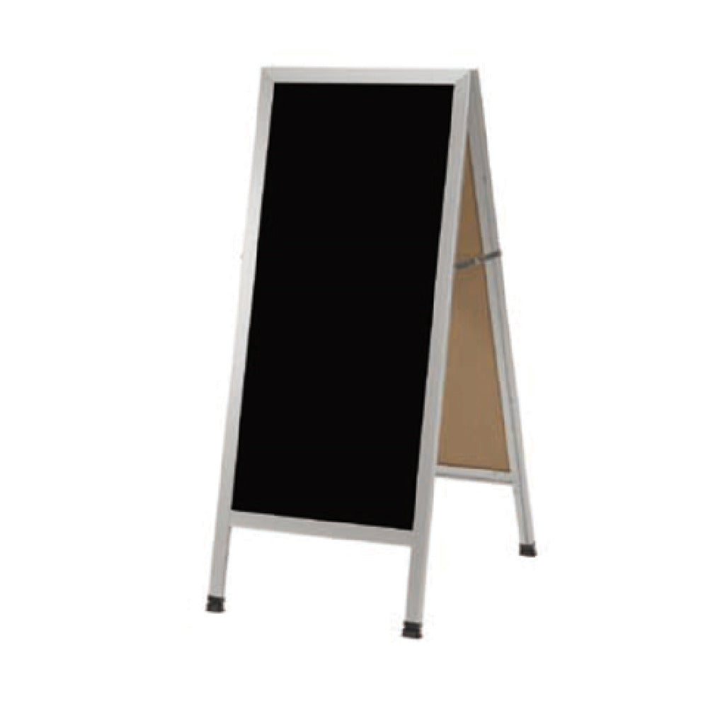 Aarco AA-311 Sidewalk Markerboard 18"W X 42"H Black Melamine Board