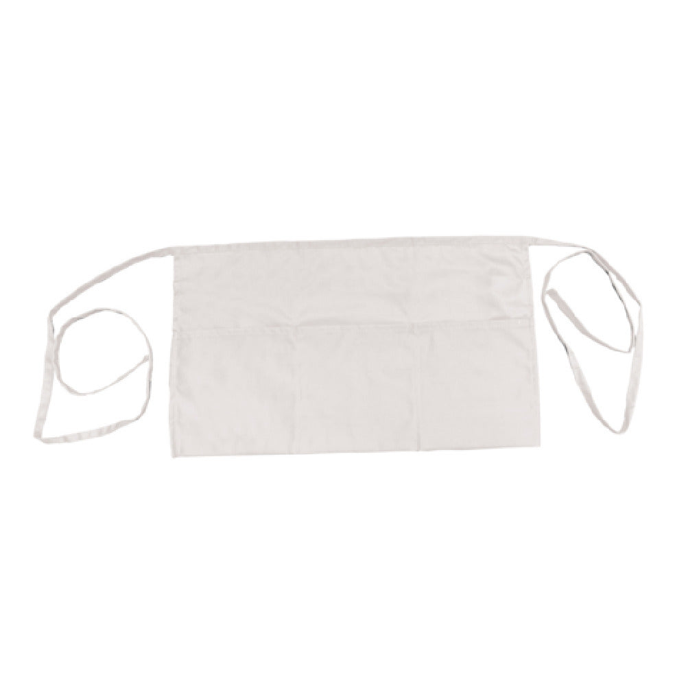 Thunder Group CA1322WH Chef Regalia Waist Aprons 13" X 22" (3) Pocket