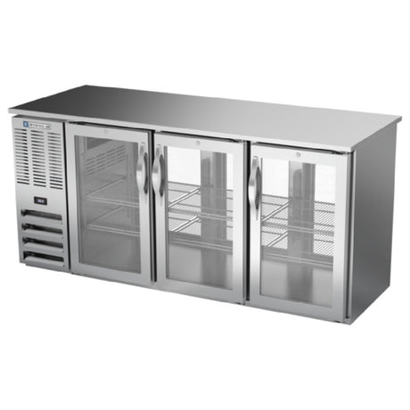 Beverage Air BBN72HC-G-PT-S - Refrigerated Back Bar Pass-Thru Storage Cabinet, Three-section