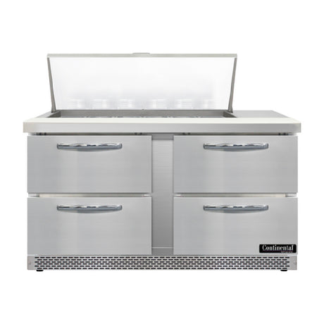 Continental Refrigerator D60N18M-FB-D Designer Line Mighty Top Sandwich Unit Front Breather