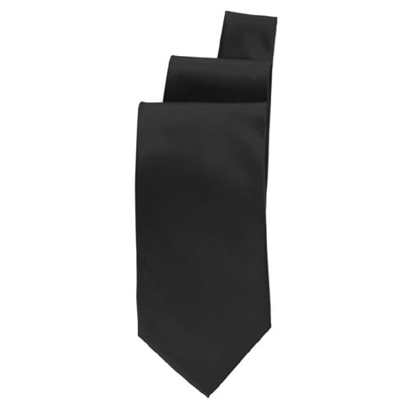 Chef Works TSPN-BLK-0 Dress Tie Dry Clean Only 100% Polyester