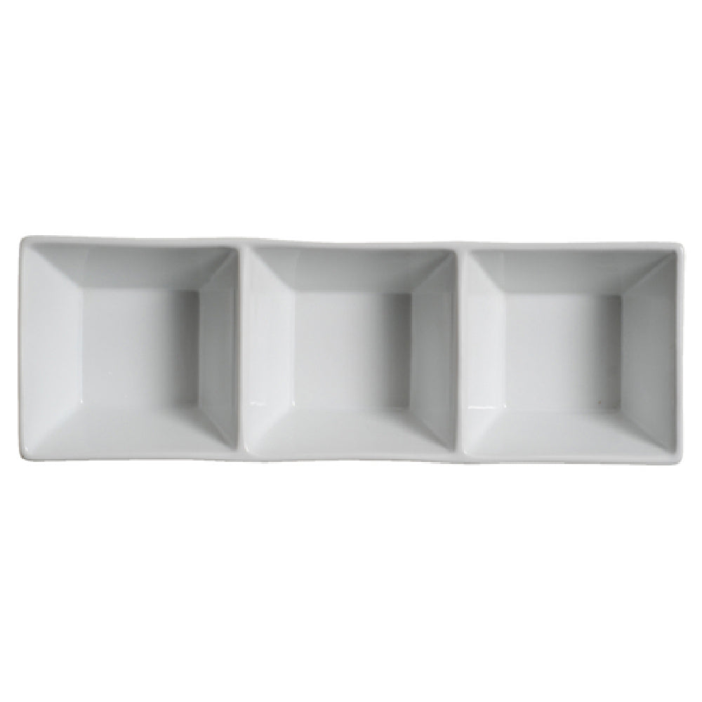 Palate & Plate AW-0214 - Appetizer Dish, 3-section, 20 Oz.