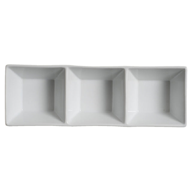Palate & Plate AW-0214 - Appetizer Dish, 3-section, 20 Oz.