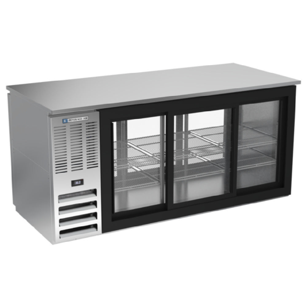Beverage Air BB72HC-1-GS-PT-S - Refrigerated Back Bar Pass-Thru Storage Cabinet, Three-section
