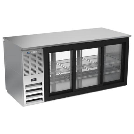 Beverage Air BB72HC-GS-PT-S - Refrigerated Back Bar Pass-Thru Storage Cabinet, Three-section