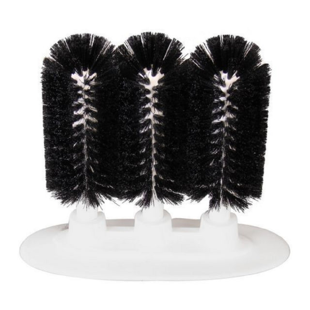 Omcan 46352 (46352) Glass Washer Brush (3) Nylon Brushes With Polypropylene Suction Grip Base