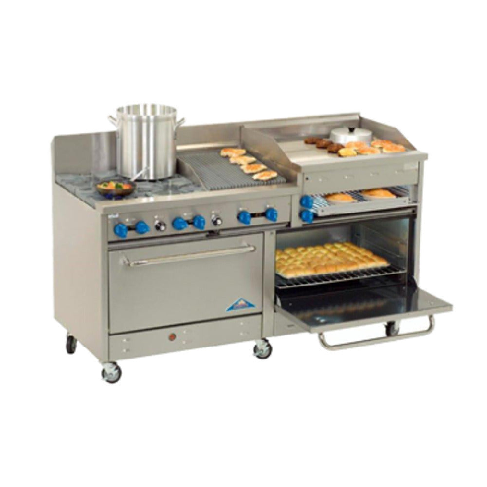 Comstock-Castle 2F330-3RB-36B Range Gas 72" Wide